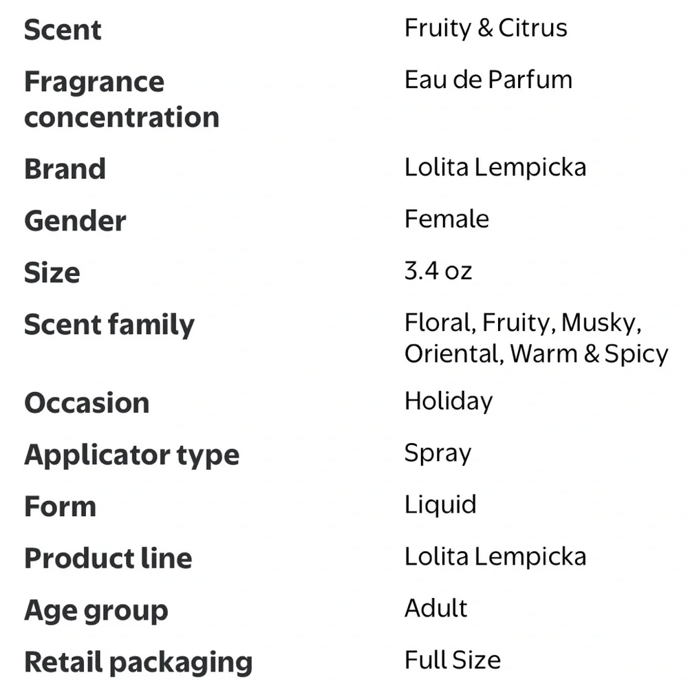 Lolita Lempicka Lolita Lempicka Le Parfum , 3.4 oz  Spray Used Once Floral 3.4oz - Picture 9 of 10